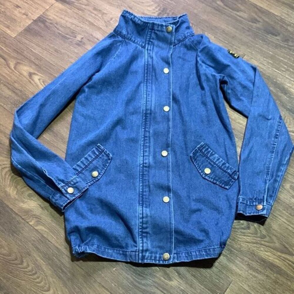 Cardl big‎ style Jean jacket with commander patch streetwear
